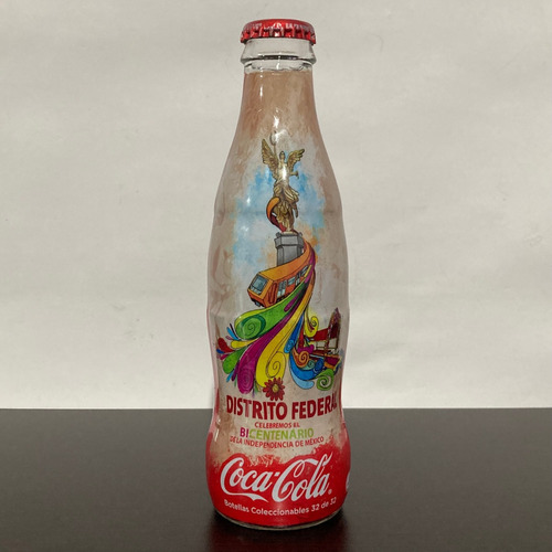 1 Botella Coca Cola Bicentenario 32 Distrito Federal 2010