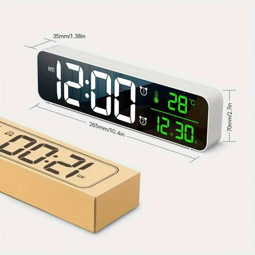 Reloj Digital Led Blanco
