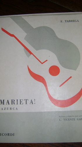 !marieta! Francisco Tarrega Partitura Para Guitarra 1.9