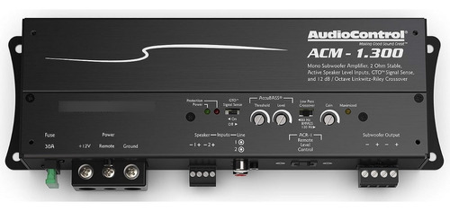 Micro Amplificador Audiocontrol Acm-1.300 300w -negro