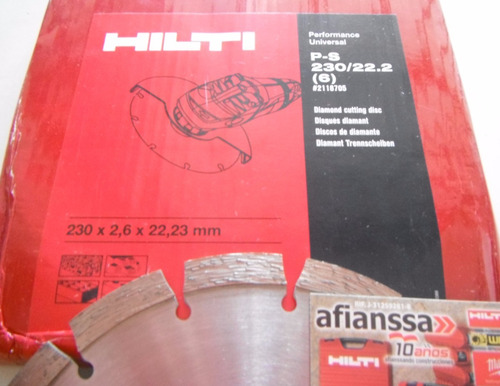Disco De Corte Con Diamante Segmentado 9 P-s 230/22,2 Hilti