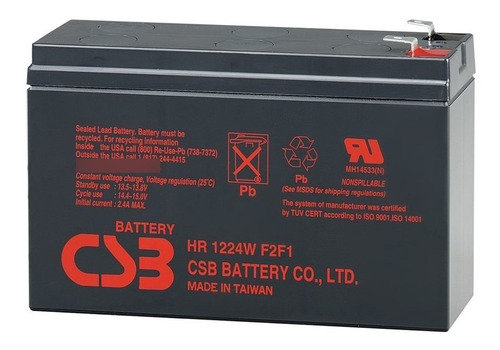 Bateria Csb Hr1224wf2 12v 6ah Apc 550 Oferta Especial!!!