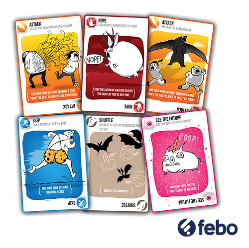 Juego De Cartas Exploding Kittens En Ingles Asmodee