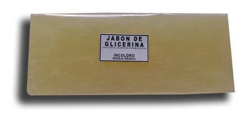 Barra Jabón Glicerina Incoloro 1kg Envios