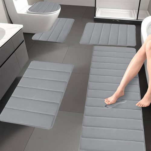 Juego De 5 Alfombrillas De Baño Grandes Para Inodoro De 5 Pi