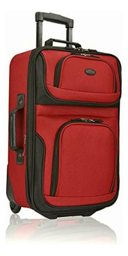 U.s. Traveler Rio Juego De Equipaje De Mano Extensible De Color Rojo