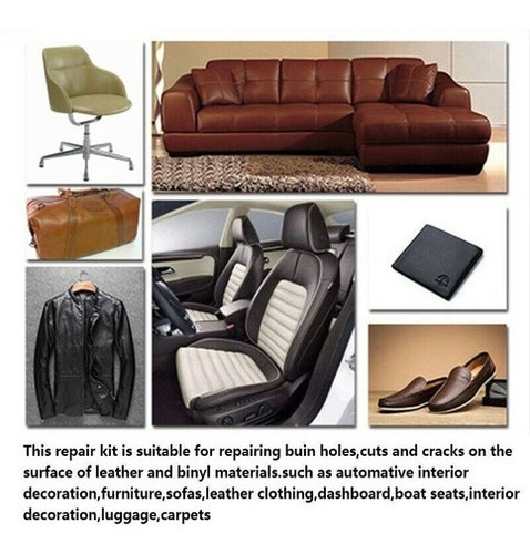 Reparo De Couro Restaurador Jaqueta, Leather Sofa Upholstery Repair Kit