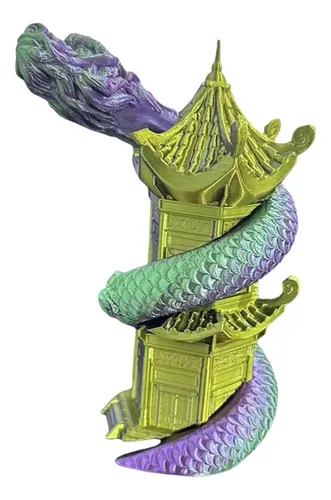 Estatua De Resina Con Forma De Torre En Espiral De Juguete