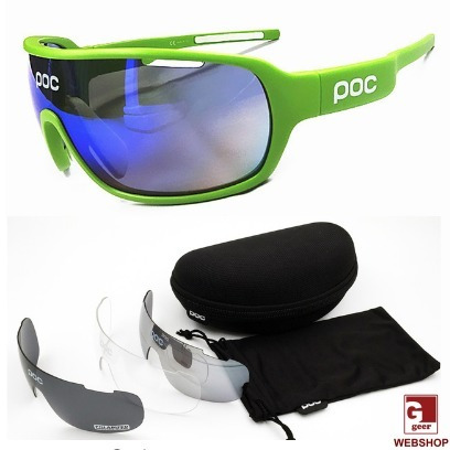 Gafas Ciclismo Polarizadas Poc - 4 Lentes + Estuche