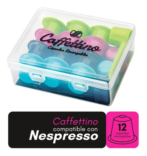 Capsulas Nespresso Recargables Ecologicas X 12 - Caffettino 