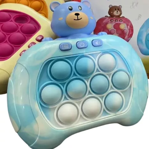 Brinqueto Pop It Eletrônico Mini Game Luzes Jogo Educativo Raciocínio e  Agilidade (Urso)