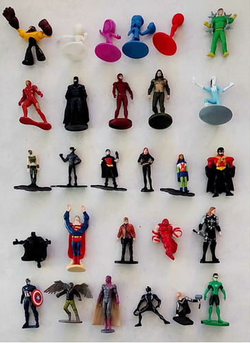 Set Figuras Marvel Y Dc De Huevo Kinder Y Chimos. C9