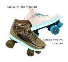 Rollers Zapatillas C Luz T.34 Ib 3 6b34