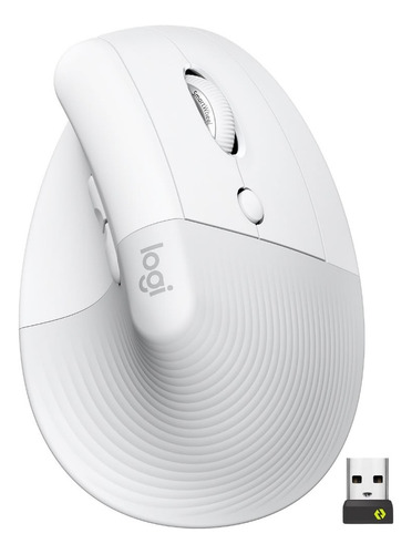 Logitech Lift Vertical Mouse Ergonomico Inalámbrico Blanco