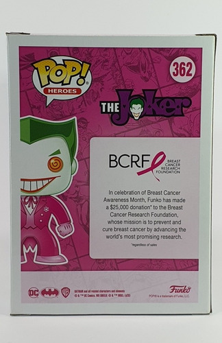Funko Pop The Joker Nycc Bcrf Pink Dc (Usado)