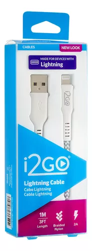 Cabo Iphone/Cabo Lightning I2GO Certificado MFi Azul