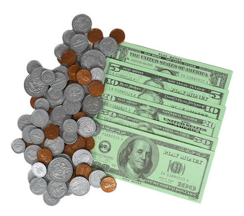 Learning Advantage Juego De Dinero - Billetes Y Monedas -...