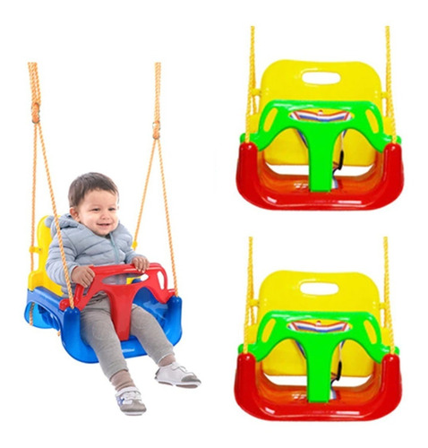 2 Columpio Silla 3 En 1 Ajustable Portátil Niño Asiento Bebé