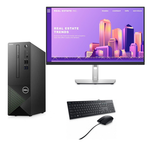 Pc Cpu Dell Vostro I5 12400 Ram 32gb Ssd 512gb  Led 27 