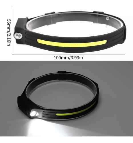 Lámpara Led Cob De Cabeza Con Sensor De Movimiento