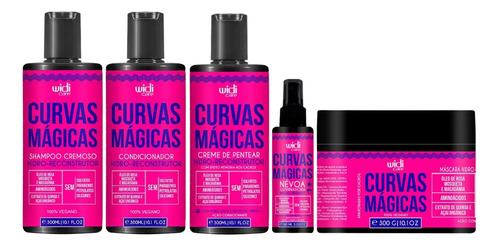 Kit Widi Care Curvas Magicas Sh Cond Creme Nevoa Mascara