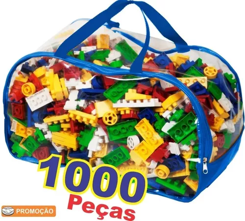 Blocos de montar grande 1000 peças - brinquedo educativo infantil