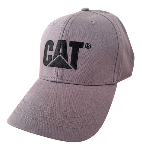 Gorra Cat Original Trucker Cachucha Caterpillar Gris Curva