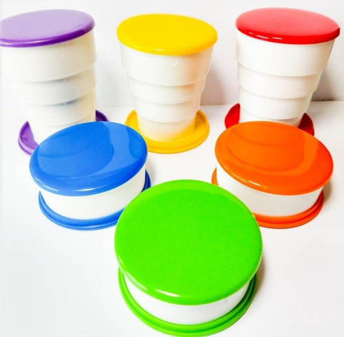 Imagen 2 de 3 de 18 Vasos Plegables Varios Colores Para Personalizar