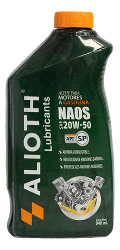 Naos Mineral Sae 20w-50 Sp Aceite Para Motor 946ml