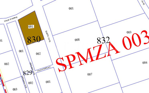 Lote 01 Mza 830 Region 10