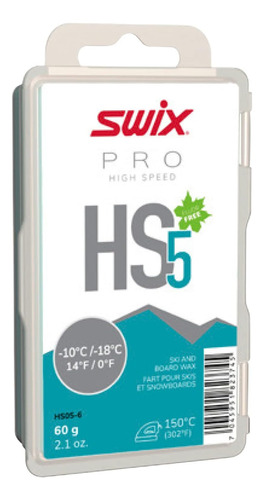 Swix Ski Snowboard Glide Wax Hs Series 60g