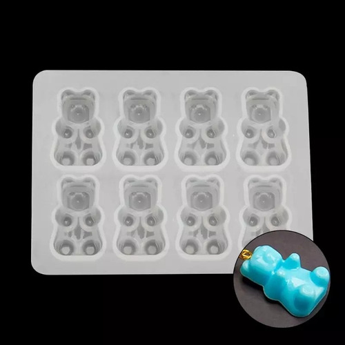 Imagen 2 de 6 de Molde Silicona Ositos Gominola Especial Para Resina