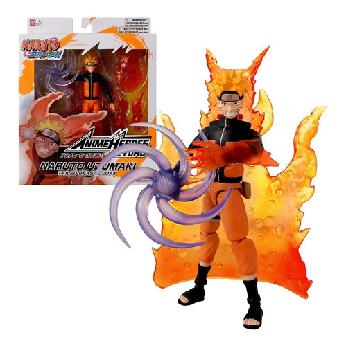 Figura Acción Naruto Tailed Beast Cloak Anime Heroes Bandai