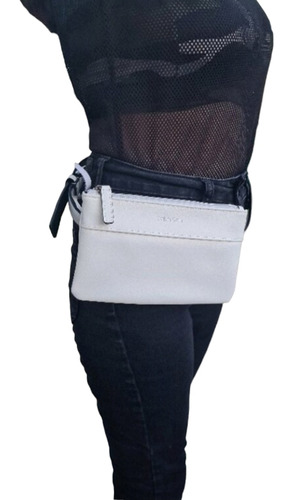 Cangurera Belt Bag Calvin Klein Blanca Talla L/xl