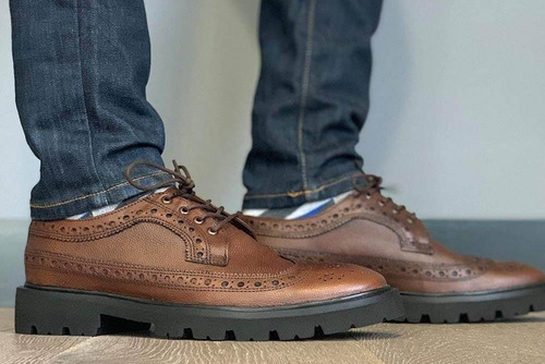 Imagen 5 de 5 de Zapatos Cómodos Color Café Estilo Longwing I Viceversa