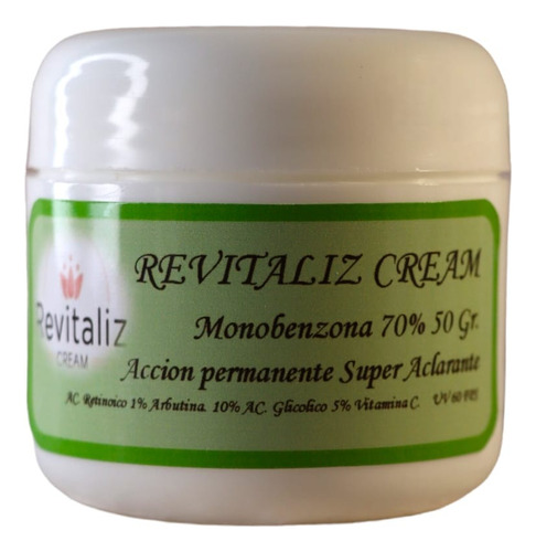 Crema Despigmentante Permanente  (monobenzona 50 Gr Al 70%)