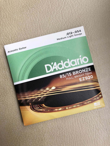 Encordado D'addario Guitarra Acústica Electroacustica Bronce