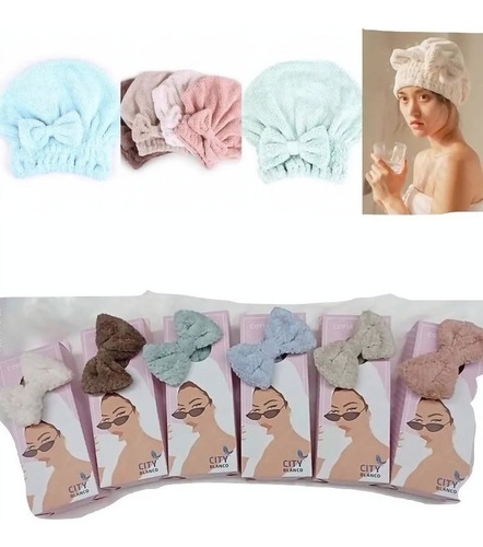 Imagen 1 de 5 de Cofia Turbante De Microfibra