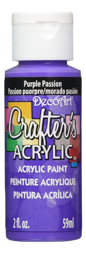 Pintura Acrílica Crafter&#39;s, 2 Onzas, Pasión Morad...