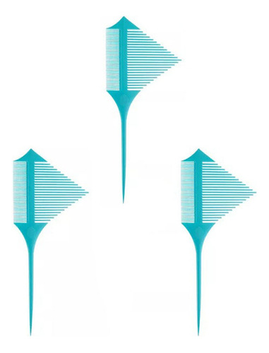 Asc 3 Pieces Funnel Hair Dye Comb Peine Para Teñir El