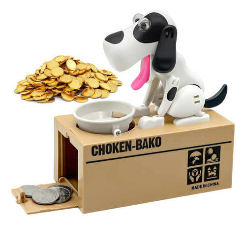 Wekity Hungry Dog - Alcancía Con Diseño De Perros Lindos, Ro