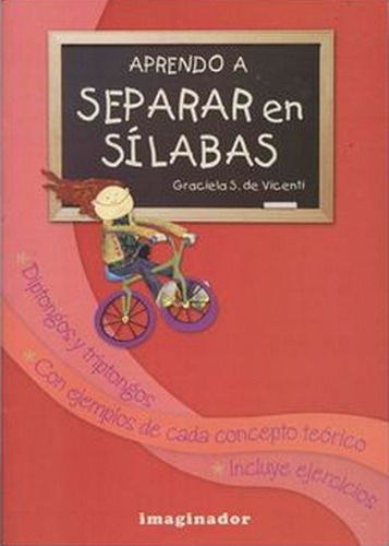 Aprendo A Separar En Sílabas / 2 Ed., De Vicenti, Graciela S. De. Editorial Imaginador Infantil, Tapa Blanda, Edición 2.0 En Español, 2011