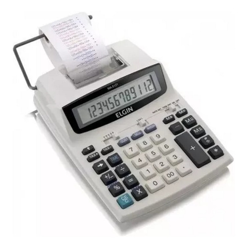 Calculadora Eletrônica E Impressora 12 Digitos Ma5121+ Fonte