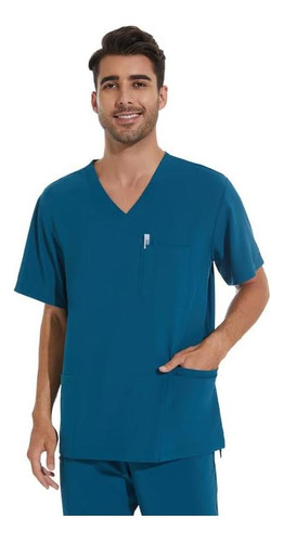 Cozyfit Scrub Top Para Hombres Scrubs De Cuello En V Con 3 M