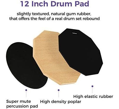 Starfavor Drum Practice Pad Con Snare Drum Stand Set, Kit De