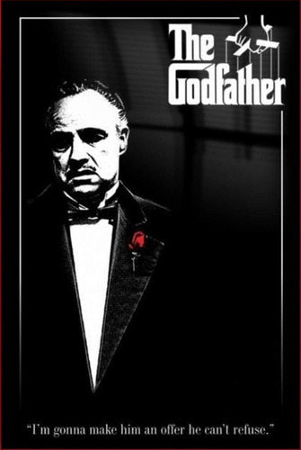 The Godfather - Red Rose - Poster Importado De 50 X 40 Cm