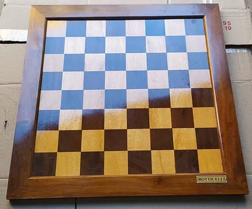 Tabuleiro 40 X 40 Cm E Peças De Xadrez Rei Com 8 Cm Madeira