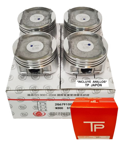 Juego Piston Para Chevrolet N300 Std 1.2 2011-2018 B12