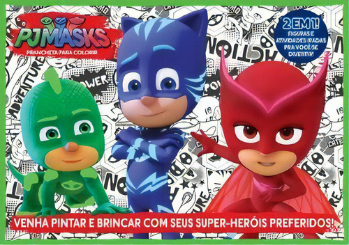 Pj Masks: Prancheta Para Colorir, De Grupo Ciranda Cultural. On Line Editora, Capa Mole Em Português, 2020