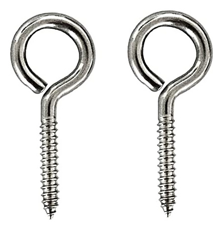 Ganchos De Tornillo Acero Inoxidable 2puLG 40 Pzs.